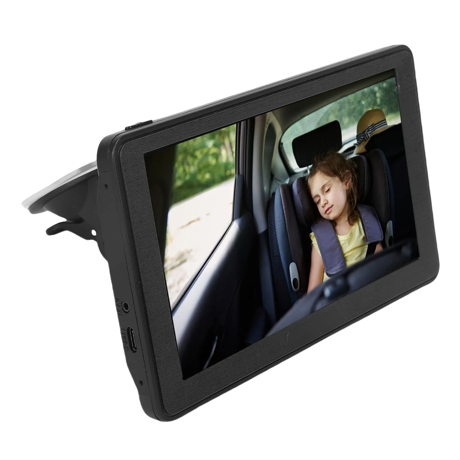 

Двухканальная автомобильная камера для наблюдения за двумя детьми, 7 дюймов, 1080P, с разделенным экраном, для установки на задние автокресла, с защитой от тряски, простая установка