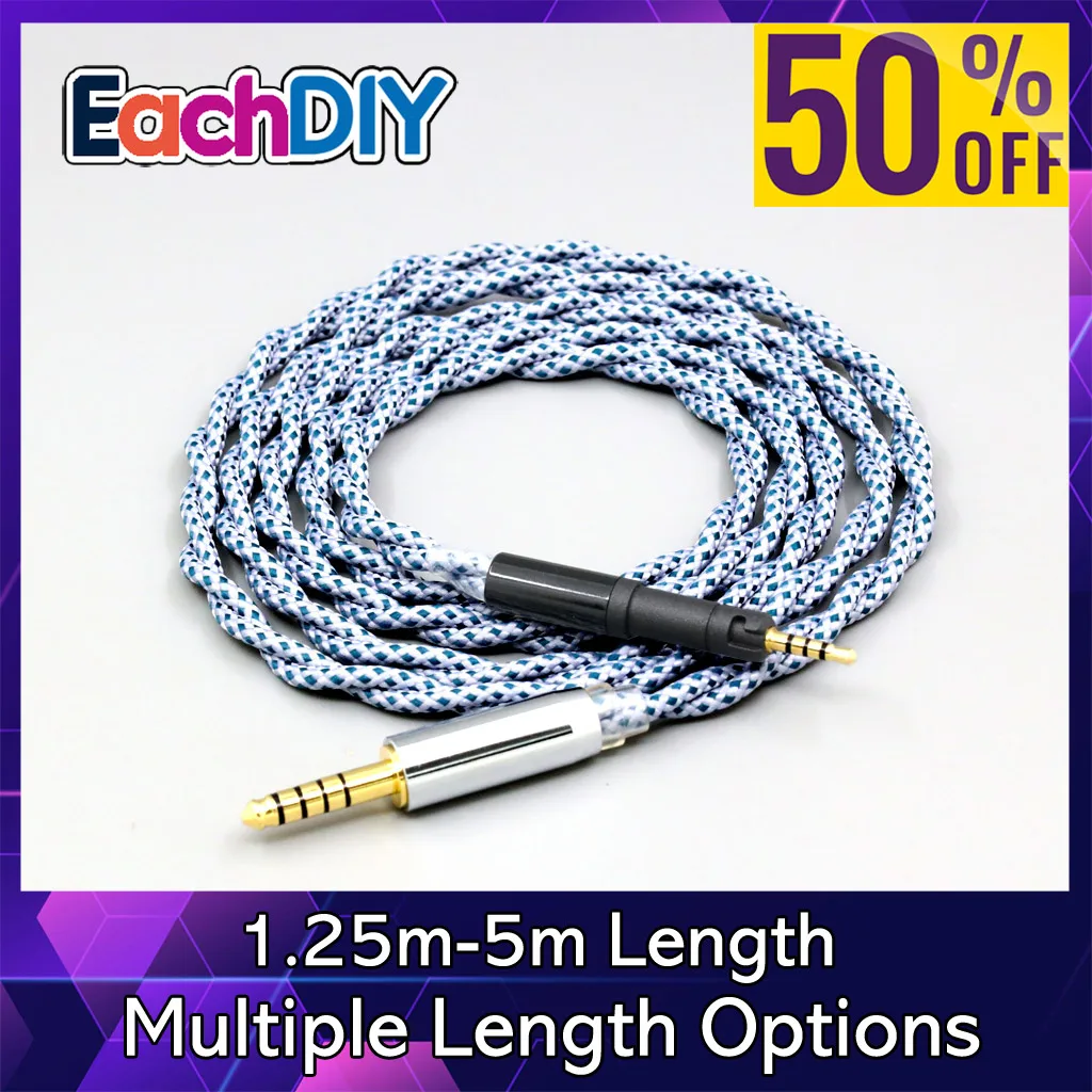 

99% Pure Silver Mix Graphene OCC Shielding Earphone Cable For Sennheiser HD599 HD569 HD 560S HD559 hd560s LN008669