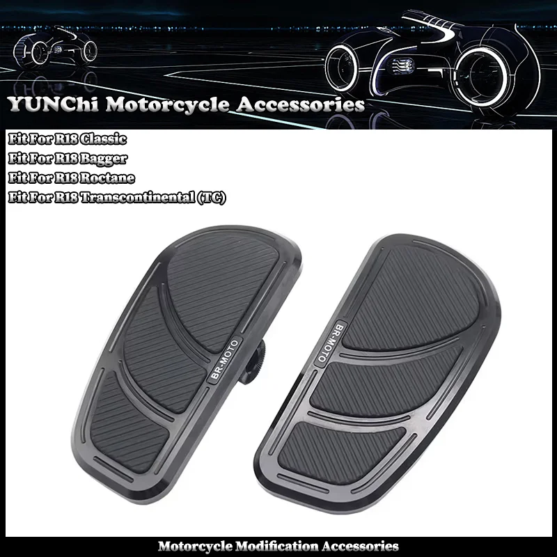 Motorcycle CNC Anti-slip Pedal Front Rear Footrest Enlarged Pedal Accessorie Fit For BMW R 18 R18 Classic Bagger r18 TC Roctane