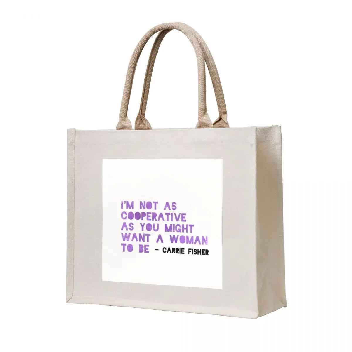 I'm Not As Cooperative As You Might Want A Woman To Be Tote Bag shoping bag bags luxury women Portable shopping bag