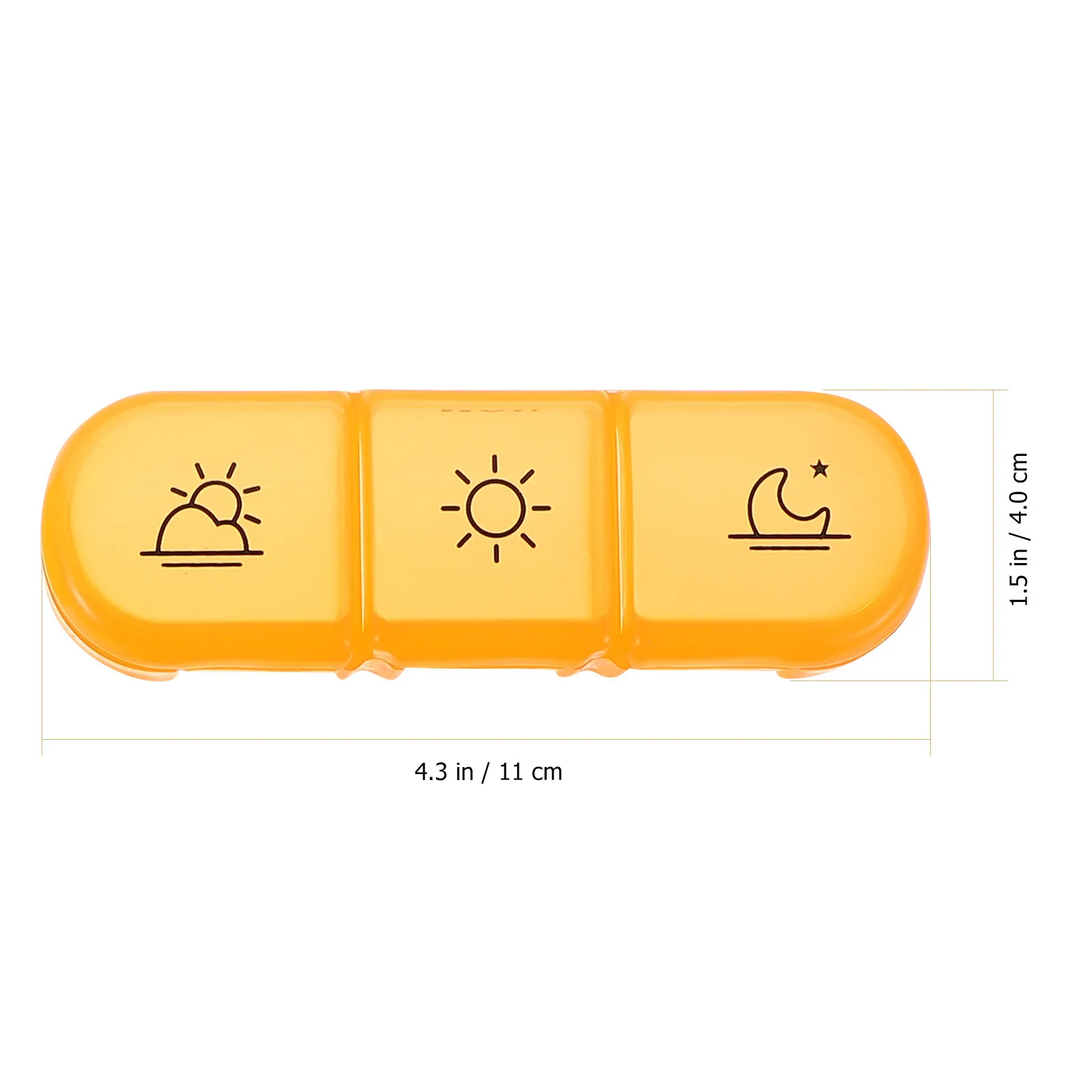 1Set Portable Medicine Box Lightweight Travel Pill Organizer with Multi-Grid Separators for Easy Daily Dosing Safe Hygienic