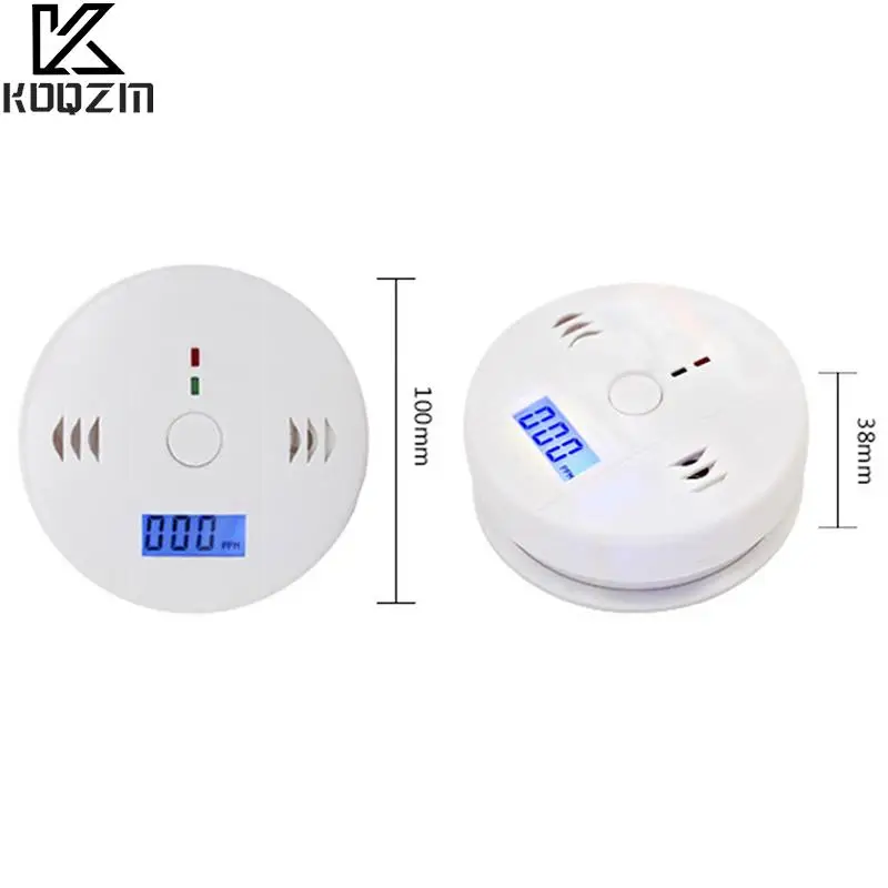 CO Sensor Work Alone Built In 85dB Siren Sound Independent Carbon Monoxide Poisoning Warning Alarm Detector 1pcs