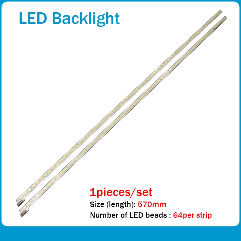 

2 шт./лот 46 дюймов LTA460HQ18 LJ64-03471A светодиодная подсветка 2012SGS46 7030L 64 REV1.0 57 см 64 светодиода