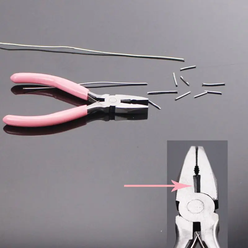 F92C 3pcs Pinza per gioielli Set gioielli facendo pinze a naso rotonda a naso lungo