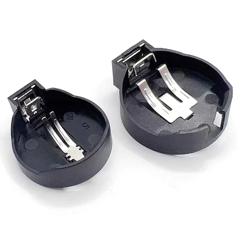 5PCS BS-2-1 CR2032/CR2025 Button Battery Holder 2P DIP Pin Copper 3V Button Battery Holder CR2477