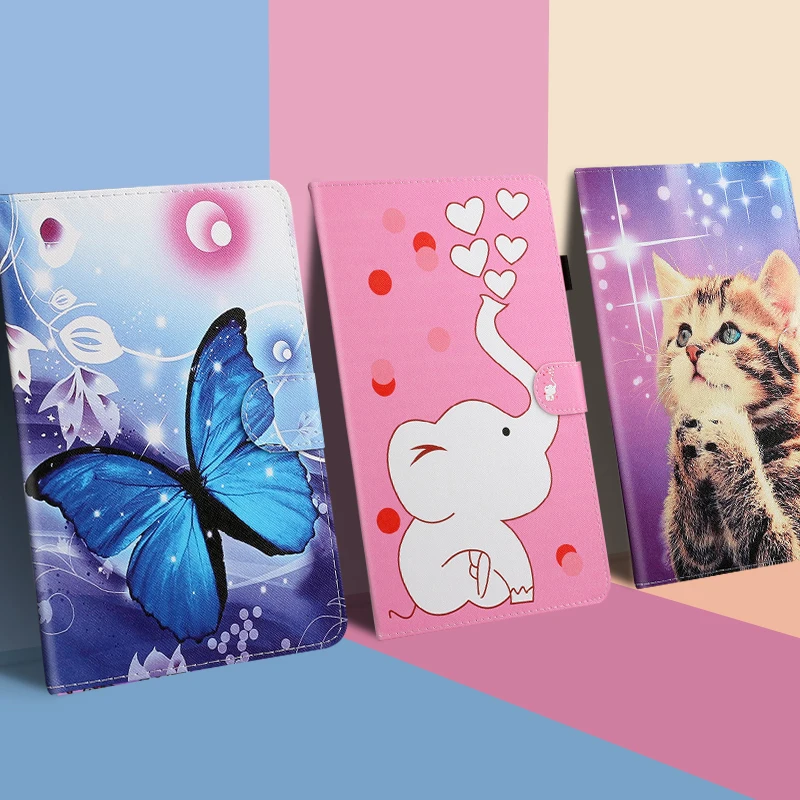 New Case for Samsung Galaxy Tab A7 2020 10.4 inch Case SM-T500 SM-T505 T500 T507 Kids Case Cartoon Stand Silicone Tab A7  Cover