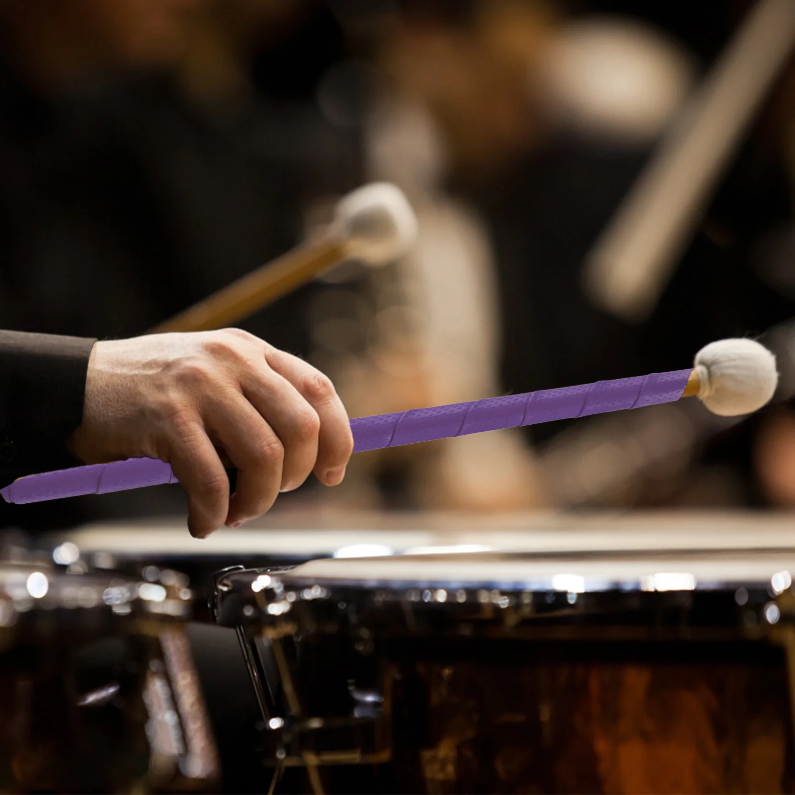 

2Pcs Drum Stick Non-Slip Wraps Sweat-Absorbent Elastic Drumstick Tape Durable Drumming Supplies Electronic Drum Drumstick Tapes