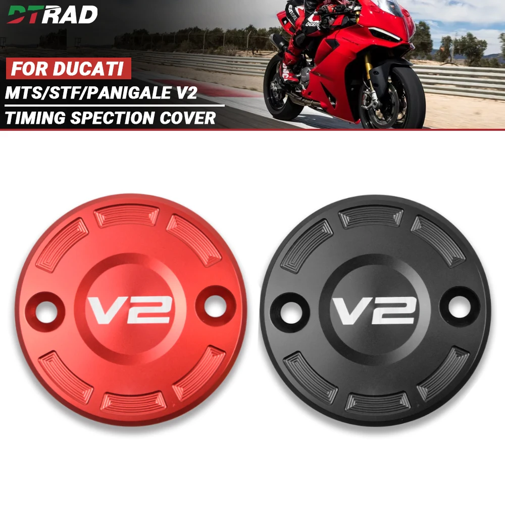 For DUCATI MTS/Streetfighter/PANIGALE V2 V2S MY25+ CNC Aluminum Alloy Left Timing Spection Cover Motorcycle Decorative Covers