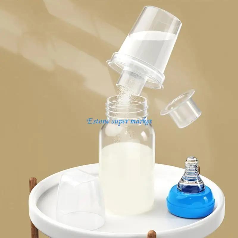 090B Set of 6pcs Baby Formula Dispensers Portable Milk Powder Container Storage Box Organiser 80ml for Traveling Parent