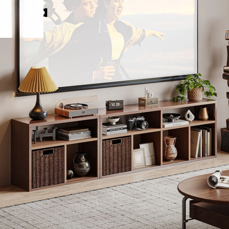 

TV cabinet small apartment medium and ancient style furniture living room household wrought iron storage locker