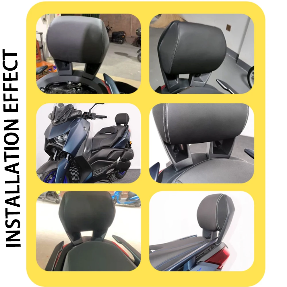 مسند ظهر للدراجة النارية من SWEER مسند ظهر خلفي من سبائك الألومنيوم مناسب لـ 2023 Yamaha XMAX300