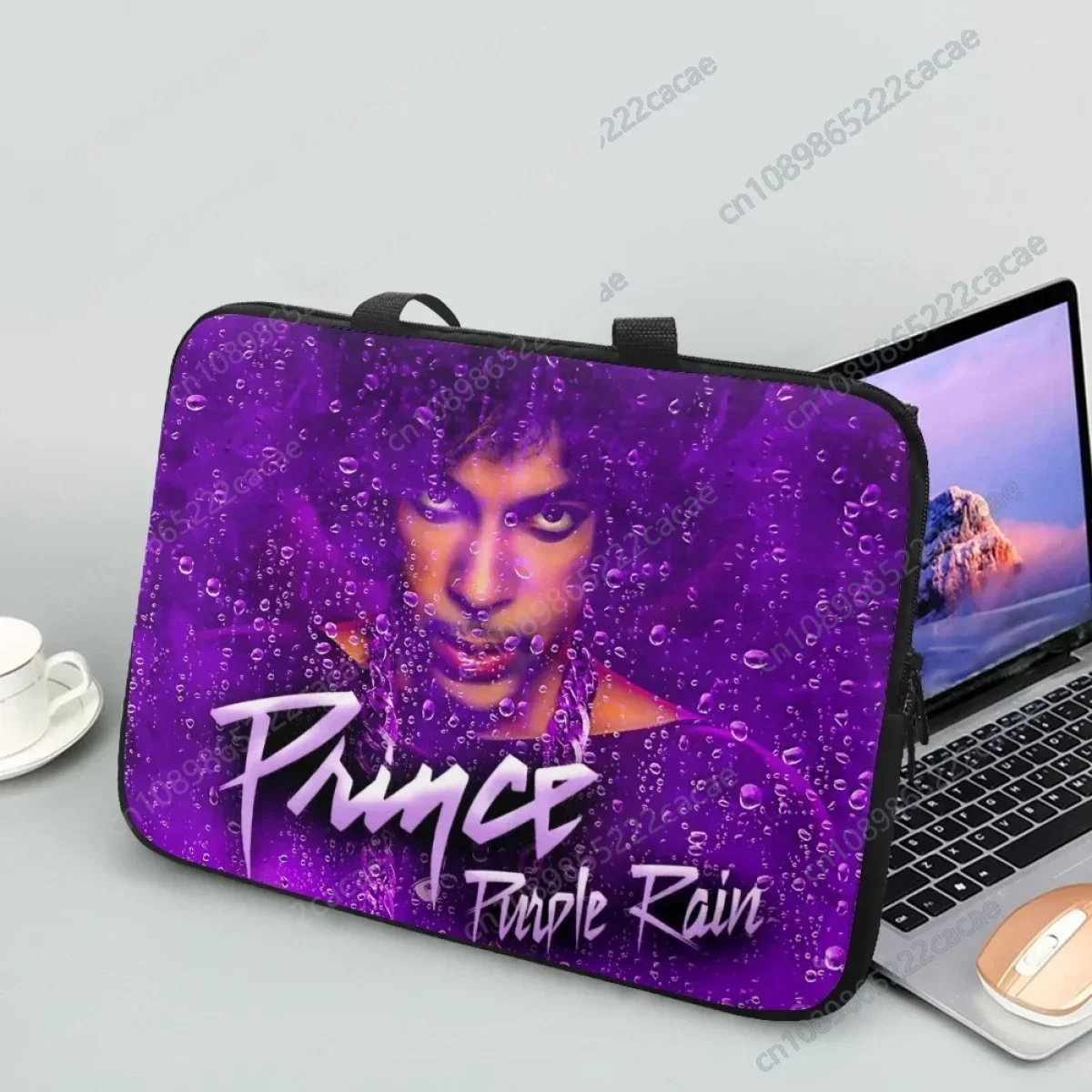 Prince Purple Rain Laptop Sleeve Case 13 14 15 16 17 Inch For Notebook Bag Rock Music Carrying Bag Shockproof Case for Men Women