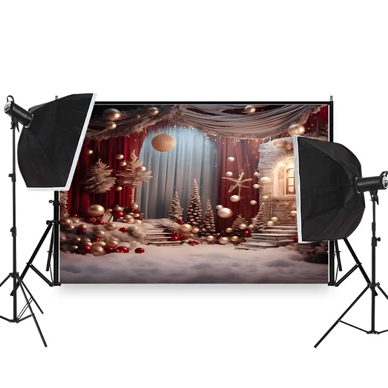 Shooting Background Cloth Indoor Display Snowflake Decoration Stage Background Cloth Party Decoration Background Tablecloth