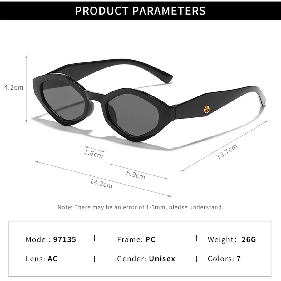 خمر عين القط النظارات الشمسية النساء الرجال 2025 العلامة التجارية مصمم موضة حملق نظارات شمسية اتجاهات الإناث ظلال خارج نظارات UV400 #6