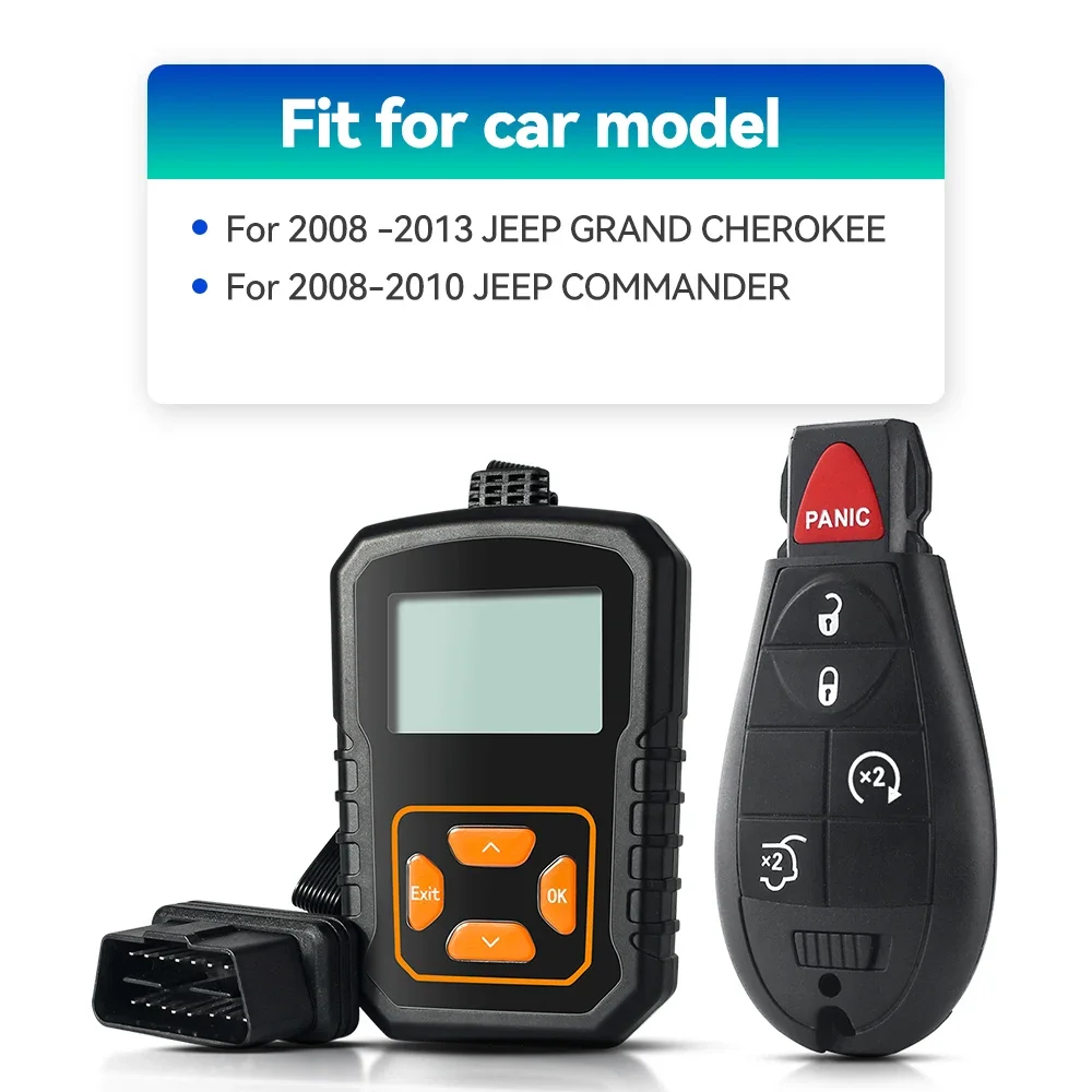 KEYYOU لديك متعة obd لتقوم بها بنفسك مبرمج أداة مفتاح بعيد فوب ل دودج قافلة كرايسلر تاون كونتري جيب M3N5WY783X IYZ-C01C 433Mhz