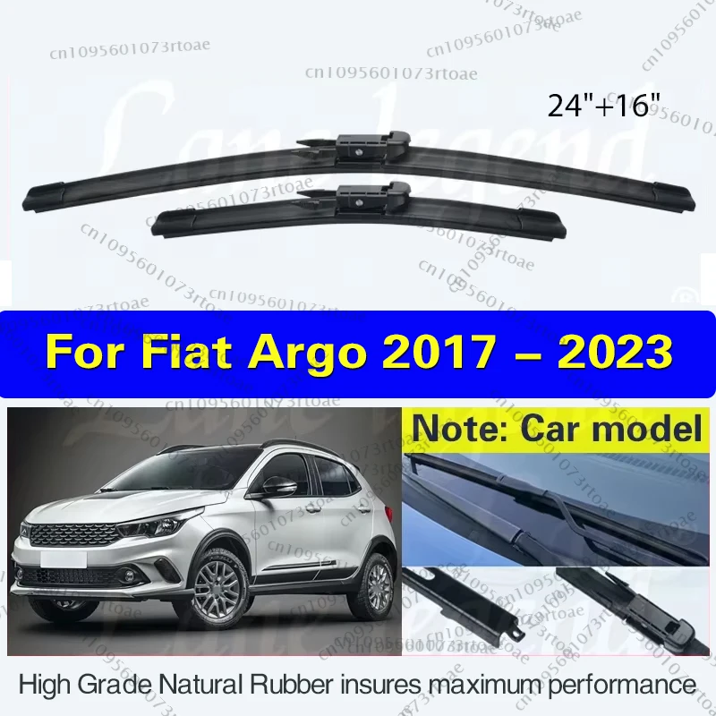

Для Fiat Argo 2017-2023 щетки переднего стеклоочистителя, щетки для лобового стекла, аксессуары для автомойки 2020 2021 2022 24 "+ 16"
