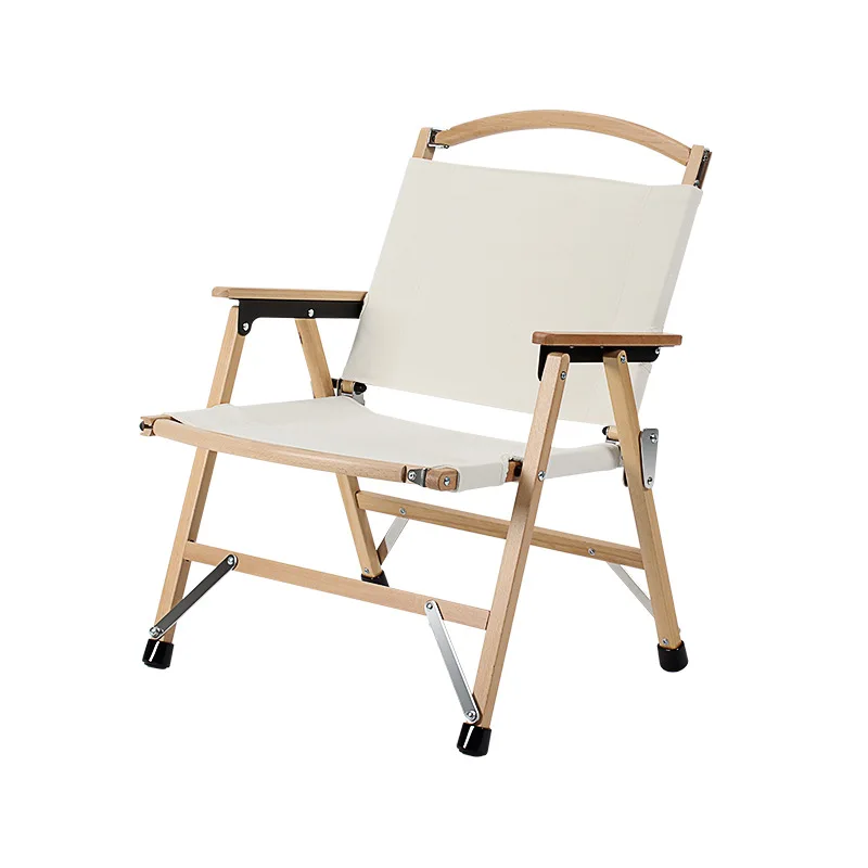 

Removable solid wood Kermit chair outdoor camping beech folding chair