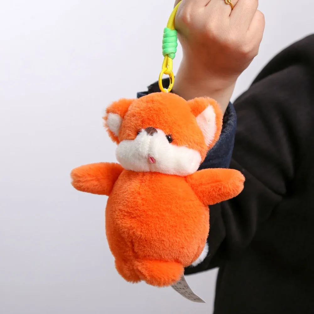 Portachiavi in peluche con capibara di coniglio, procione, orso, bambola animale, portachiavi, comfort, morbido peluche, piccolo ciondolo, feste di compleanno