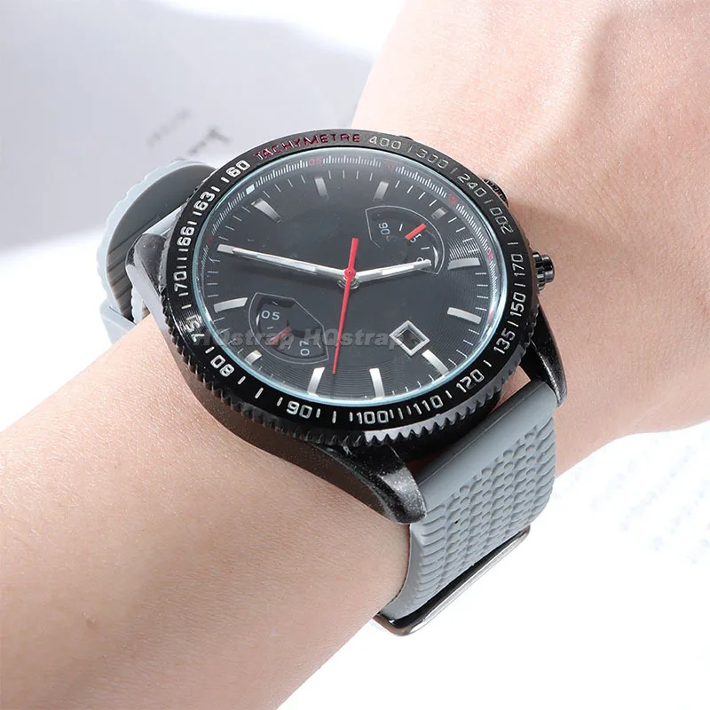 Силиконовый ремешок 18 мм, 20 мм, 22 мм, 24 мм для умных часов, ремешок для часов, мягкий резиновый водонепроницаемый ремешок, быстросъемный браслет для мужчин и женщин