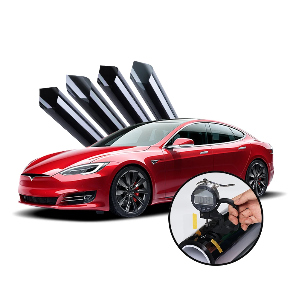 

Shield Series K05 Черный цвет 1,52x30 м Рулон 4 мил Толщина УФ-защита Тонировочная пленка для окон автомобиля Керамическая защитная пленка для лобового стекла