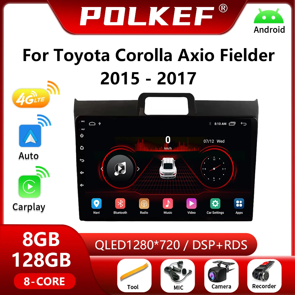 

Android Auto Radio For Toyota Corolla Axio Fielder 2015-2017 Carplay 4G Car Multimedia Play GPS Autoradio Wifi 2 din Head Unit