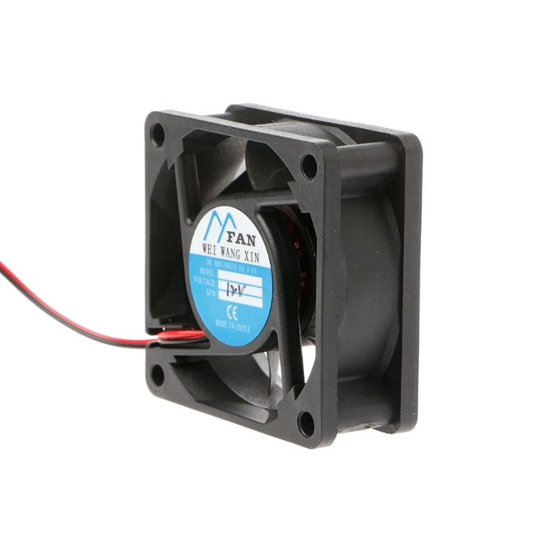 60x60x25mm wentylator 6025 12V 24V dla DC bezszczotkowy komputerowy wentylator chłodzący 3200RPM USB 2 Pin łożysko ślizgowe komputer stancjonarny do obudowy — zdjęcie 3