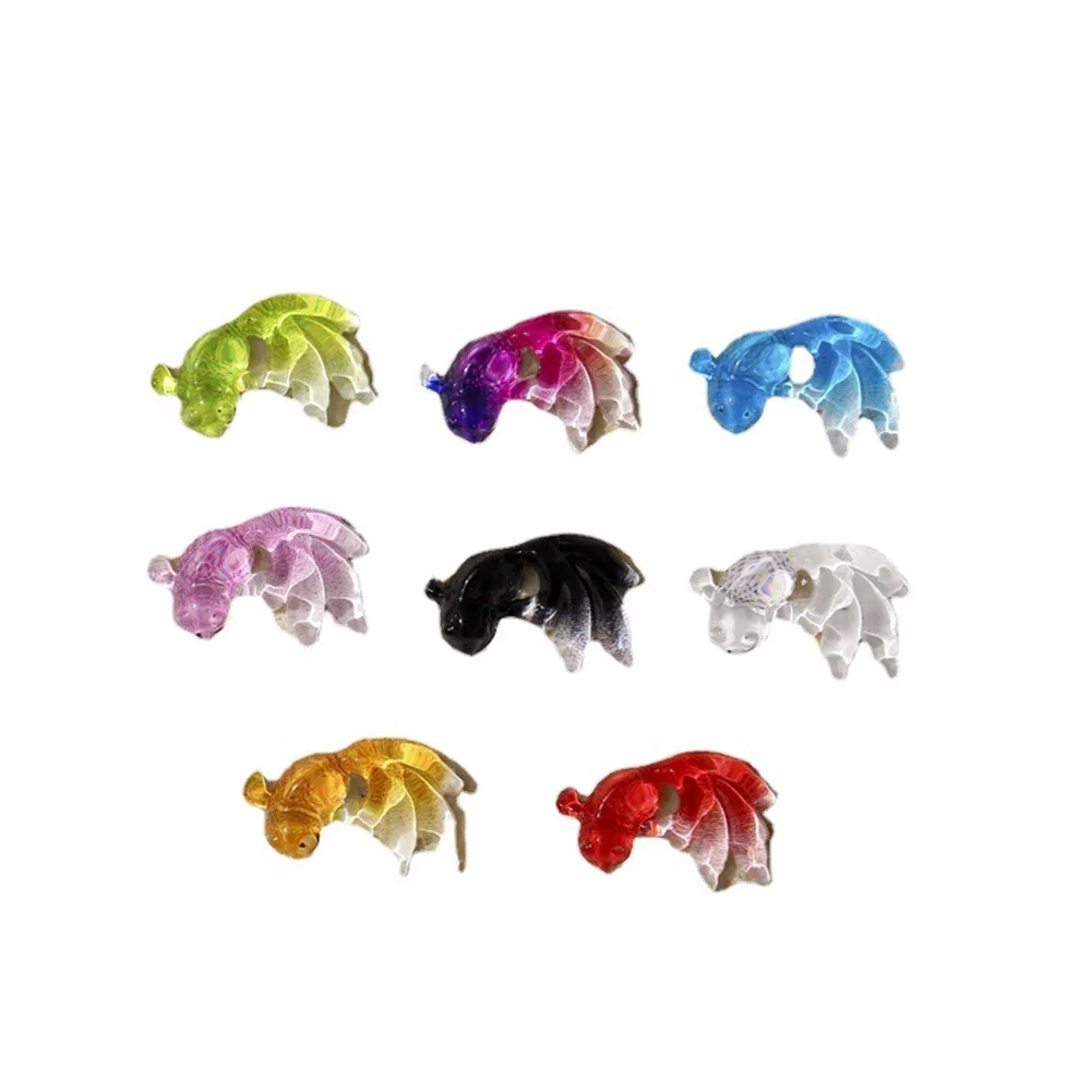 ذيل السمكة ديكور أظافر شفاف ، رسم ثلاثي الأبعاد ، أظافر ذهبية ، جيلي ، جمال ذاتي الصنع