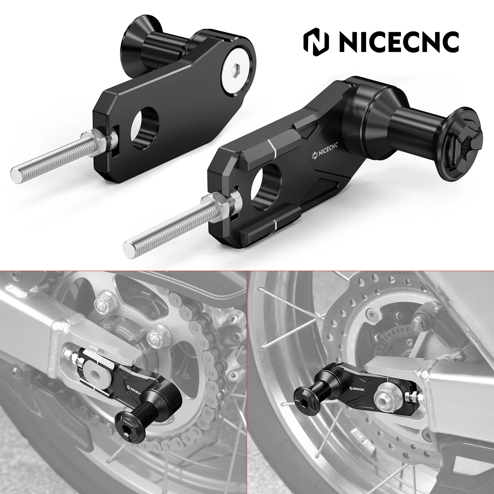 

Motorcycle Parking Stand Swingarm Sliders Chain Adjusters for Honda CRF1100 L CRF1100L Africa Twin/Adventure Sports 2020-2025