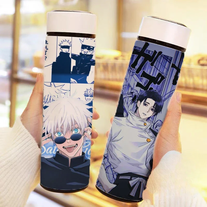 Jujutsu Kaisen Vacuum Insulation Cups Anime Figure Satoru Gojo Cosplay Thermos Mug Large Capacity Water Cup Kids Water Bottle