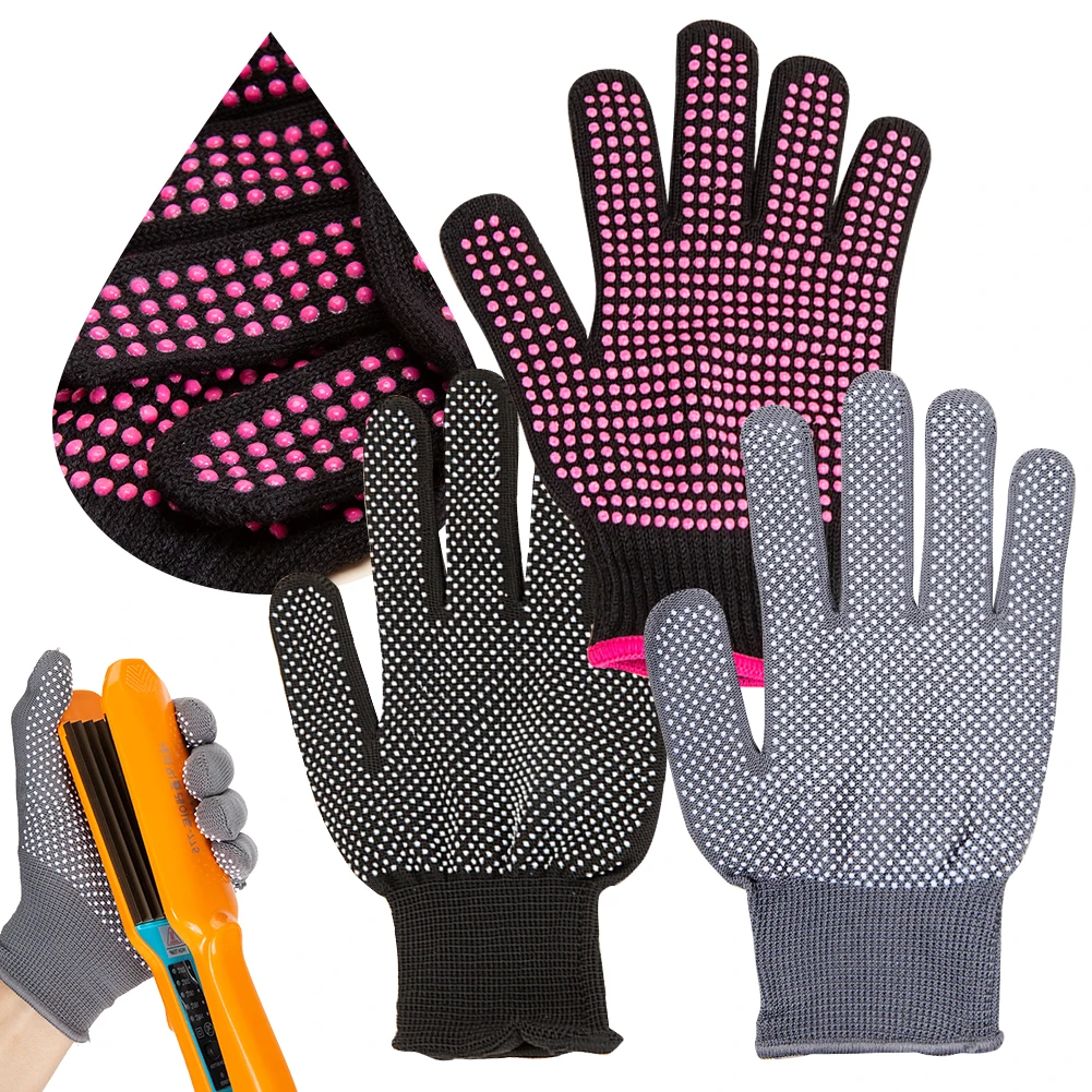 

Термостойкие перчатки, парикмахерские противотепловые перчатки, противоскользящие термоперчатки для укладки волос, многофункциональные для щипцов для завивки волос