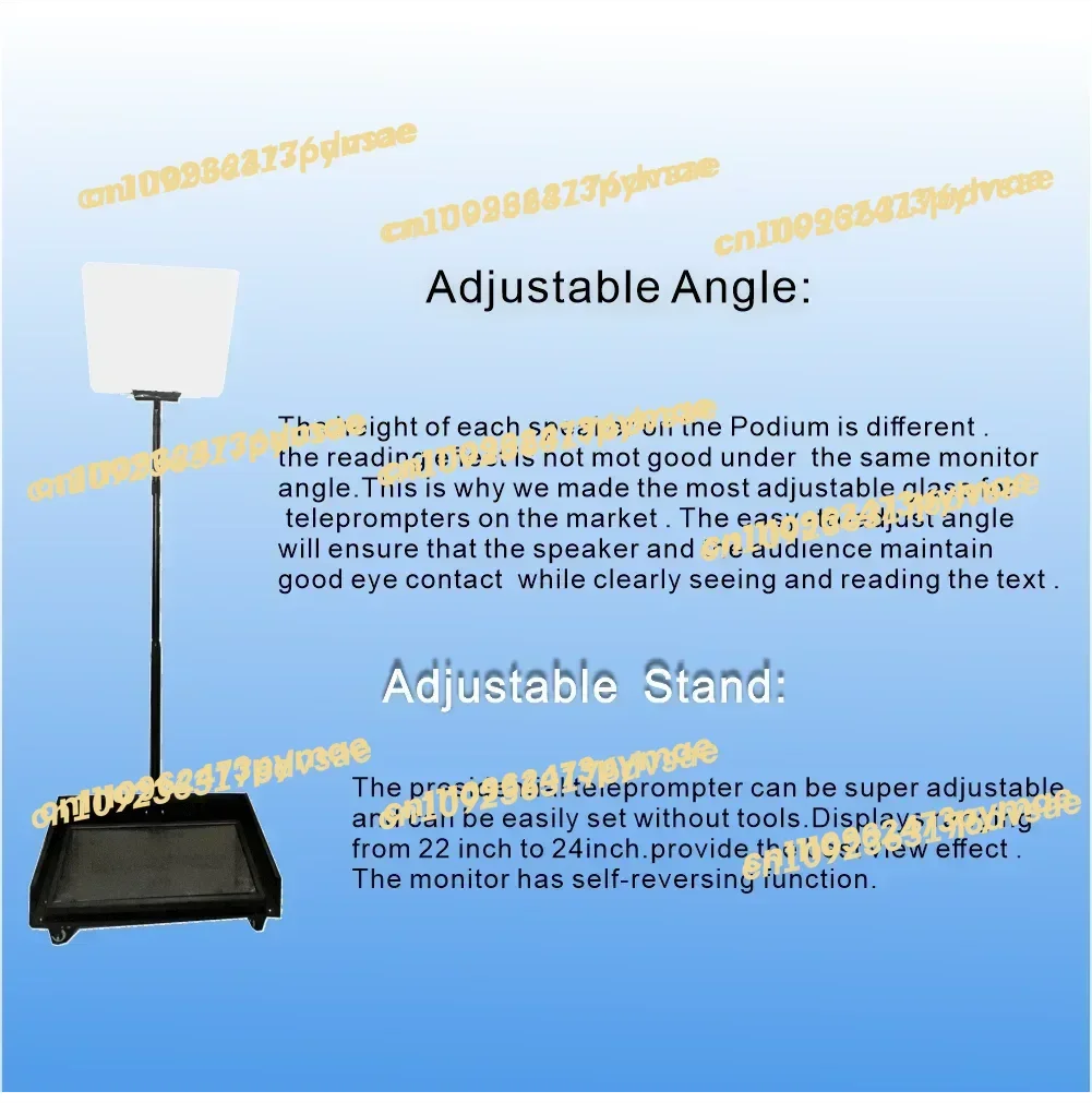 NEW simar professional 22 inch self-reversing monitor presidential conference speech mobile
