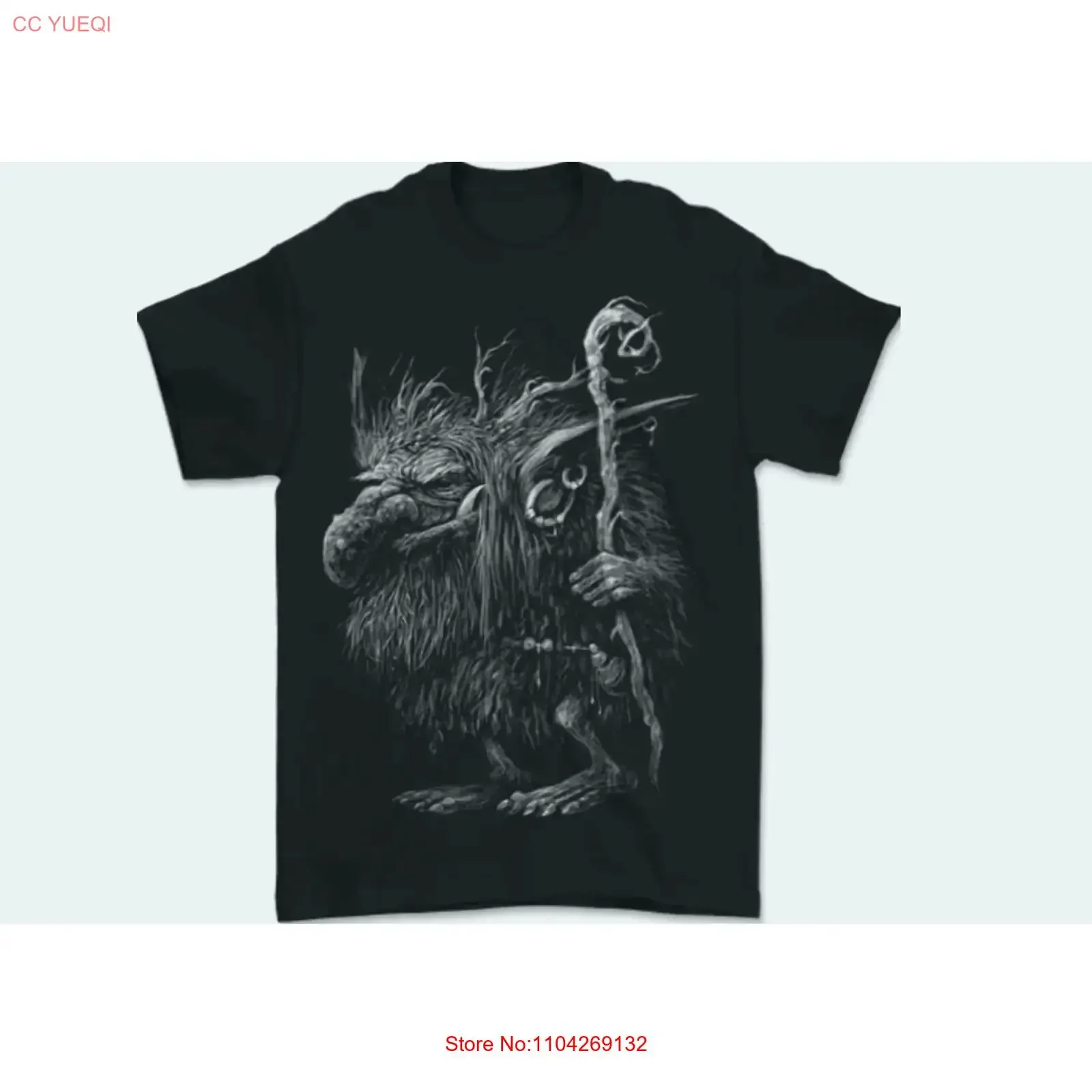 Camiseta masculina Troll Hobgoblin Goblin Fantasy SCI FI 100 algodão vintage lavada para uso diário versátil ligeiramente casual