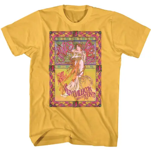 Janis Joplin Men's T-Shirt Live in Avalon Ballroom San Francisco Concert Merch