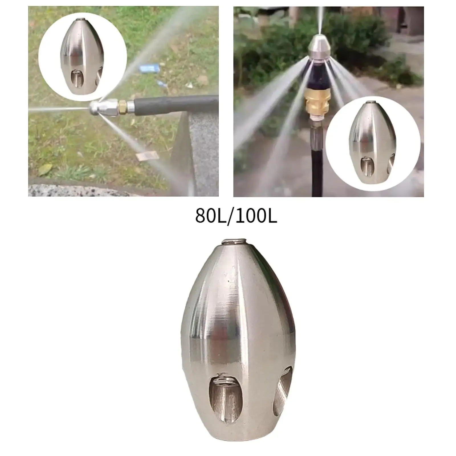 

Pressure Washer Sewer Jetter Nozzle Spray Head Multifunction High Pressure