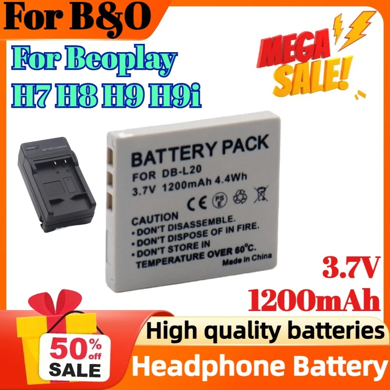 

3.7V 1200mAh For B&O Beoplay H7 H8 H9 H9i Headphone Battery PLB-103 For Bang Olufs H7 H9 AW19 H9iRIMOWA Battery Board