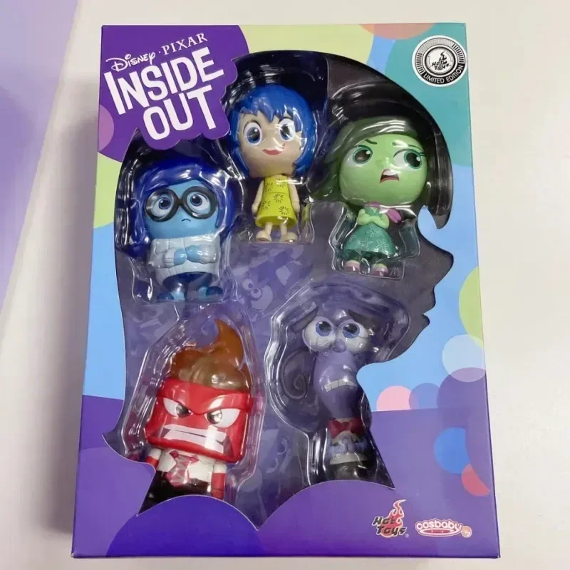 Hot Toys Cosbi Inside Out Mini Collectible Doll Set Anime Movie Peripherals Pvc Model Decorative Ornaments Children Birthday Toy