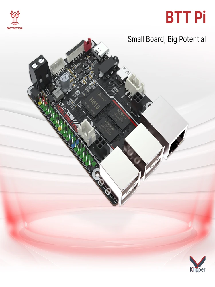 Płytka BIGTREETECH BTT PI 64-bitowa, czterordzeniowa Cortex-A53 ARM kontra Raspberry PI Orange PI PI4B+CB1 - ulepszenie dla drukarki 3D Klipper — zdjęcie produktu 7
