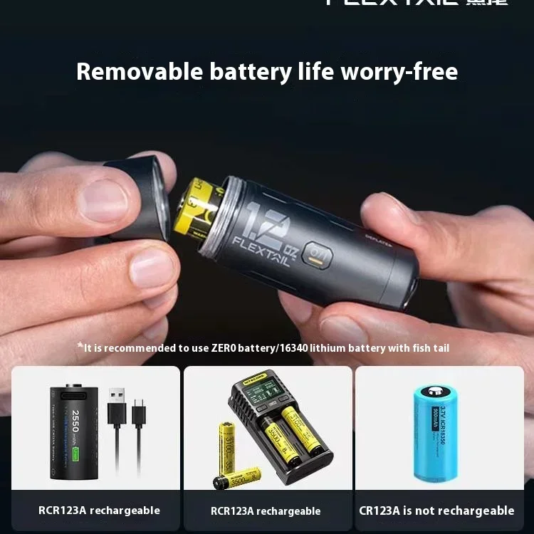 Flextaigear Zero Tiny Pump Outdoor Mini Portable Electric Air Pump Hiking Camping Air Cushion Pump Inflating and Pumping Tools