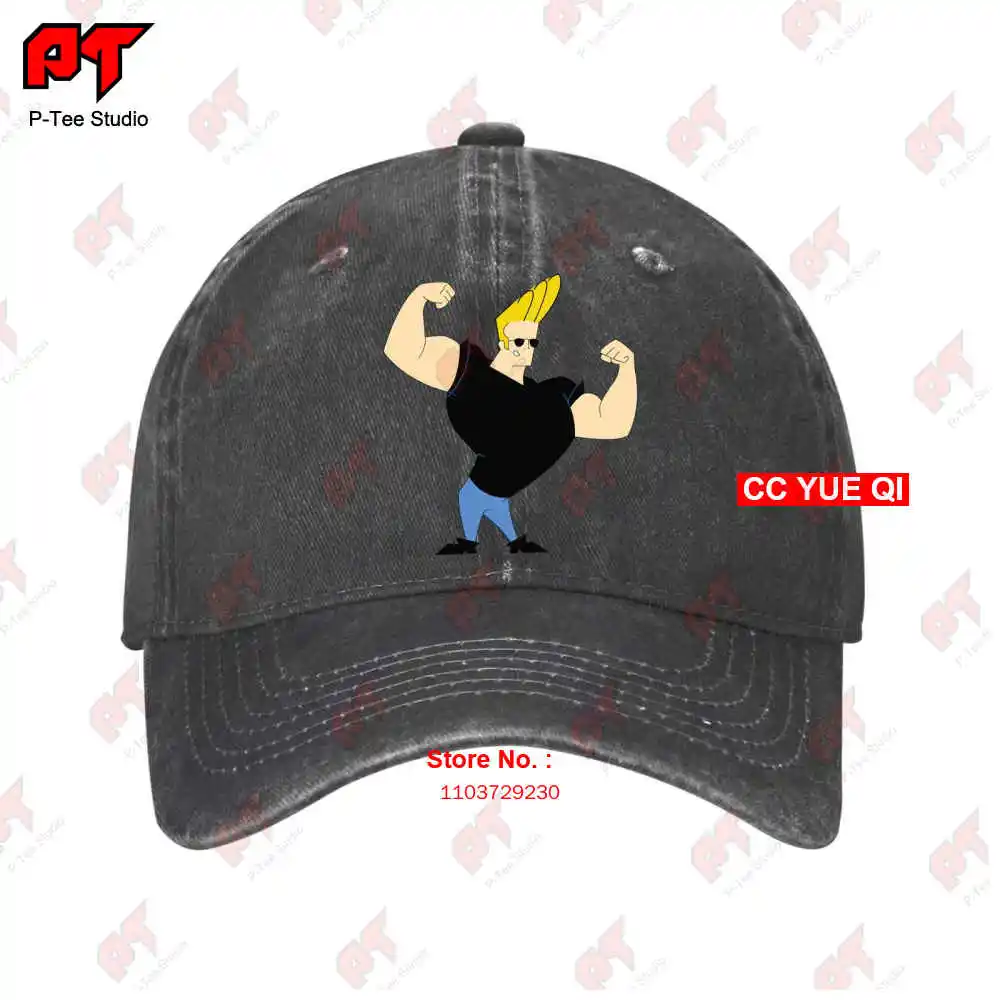 Gorra de béisbol de dibujos animados de Johnny Bravo, gorra de camión, músculos flexibles, 90S, RLFV