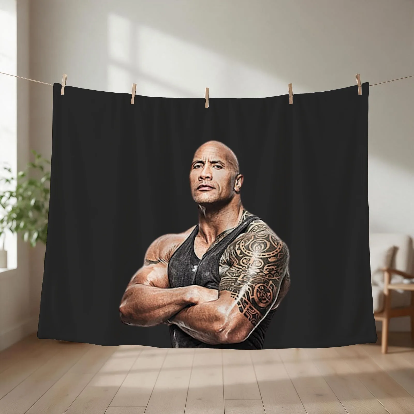 CAN YOU SMELL WHAT THE ROCK IS COOKING Throw Blanket couch cozy soft plush fuzzy picnic outdoor blanket