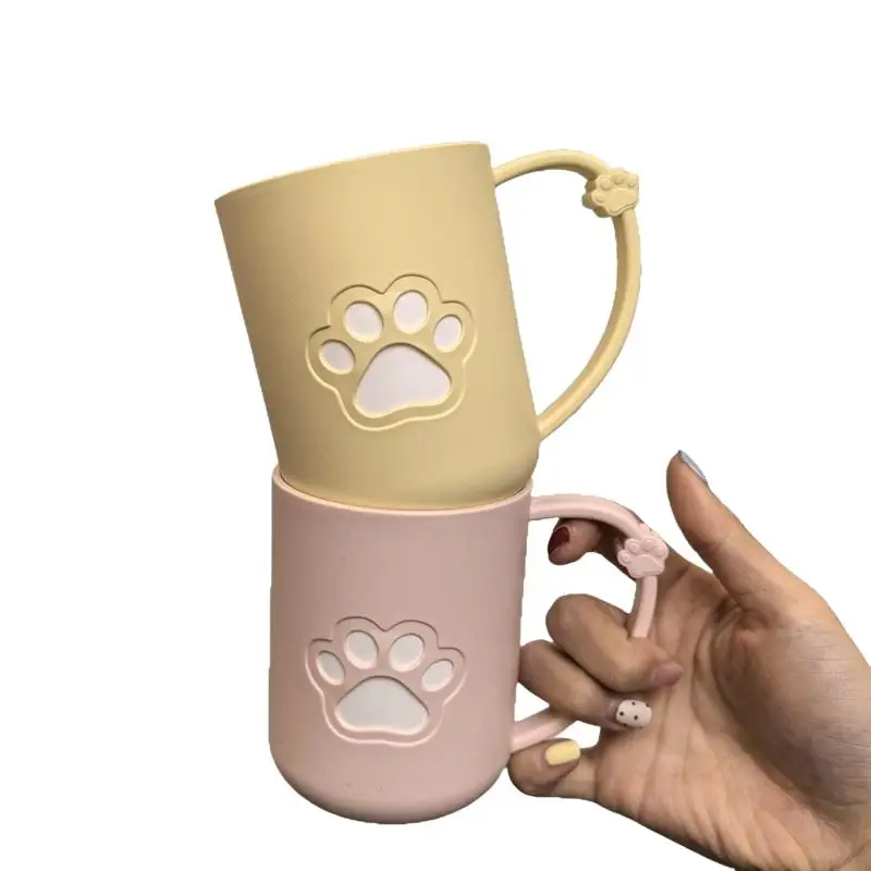 Bicchiere da bagno a forma di zampa di gatto con manico_voghion.com