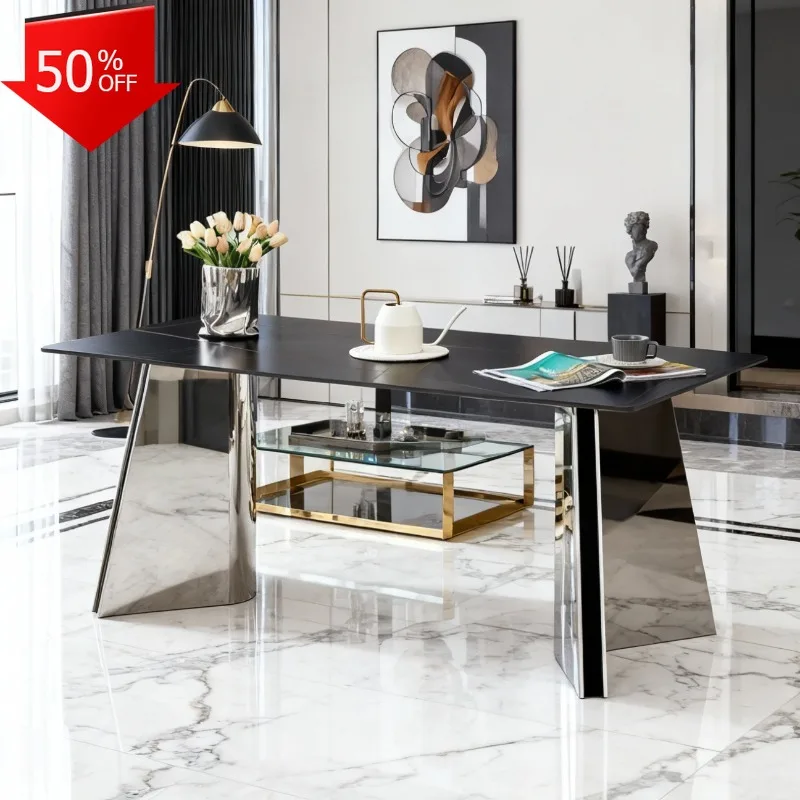 

Marble Dining Table Extendable Lifting Coffee Table Cuisine Wooden Slats Chair Tables Liquidation Desk Toiletries Home Furniture