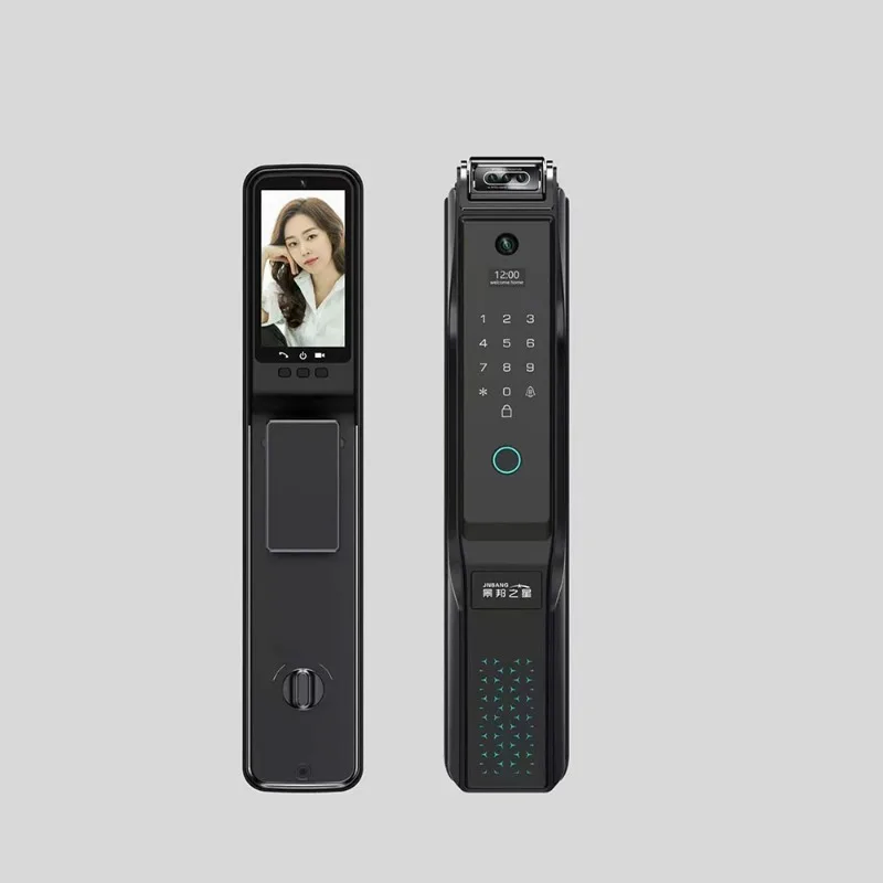 Electronic door handle card hotel lock affordable NFC fingerprint wireless smart home office door lock