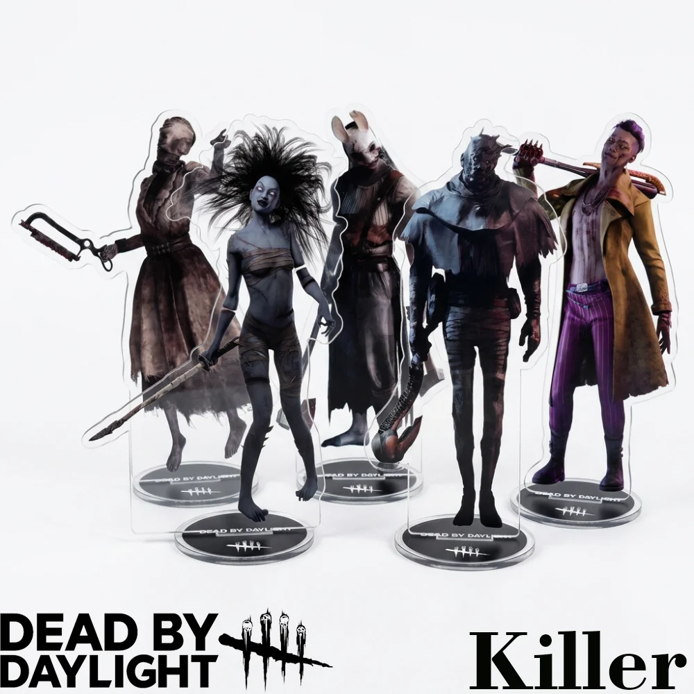Game Dead by Daylight Trapper Huntress Myers Ghost Face Legion Acrylic Stand Anime DbD Claudette Meg Feng Min Keyring Fans Gift