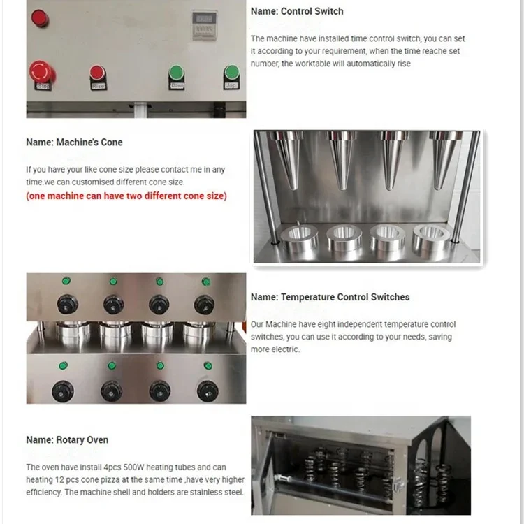 ขายเครื่องกรวยพิซซ่า Maquina De Fazer / กรวยพิซซ่า