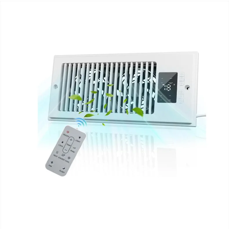 Household Wall Row Ventilation Fan, Four Inch White Bronze Booster Fan