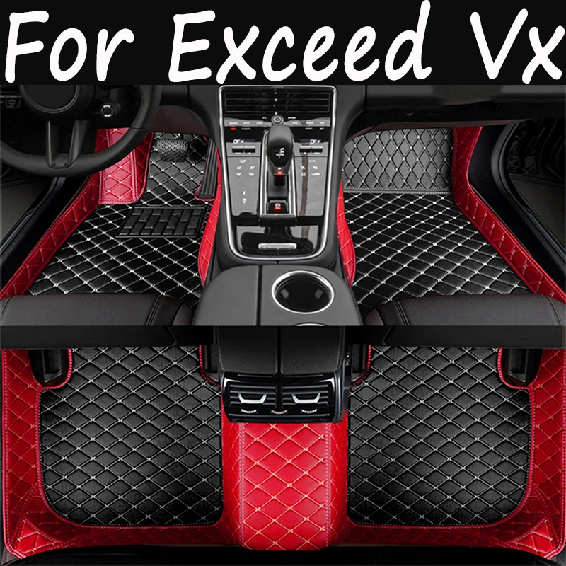 

Car Floor Mat For Exceed Vx 2021 2022 2023 5 Seats Custom Leather Foot Pad Waterproof Carpet Luxury Full Set Auto Accessories