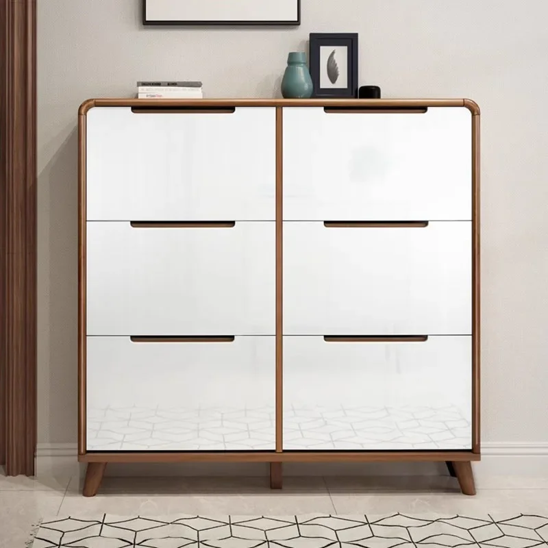 

Multi Layer Shoe Rack Storage Organizer Wooden Hallway Shoe Cabinet Ultra Thin Zapateras Organizador Entrance Hall Furniture