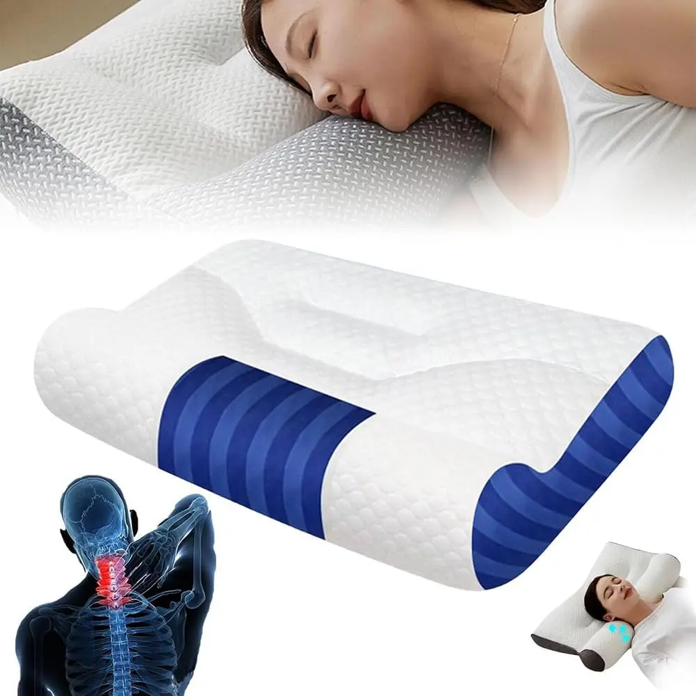 Cervical Memory Foam Pillow, Sleep Enhancing Cervical Support Comfort Pillow, Sleep Enhancing Cervical Pillow