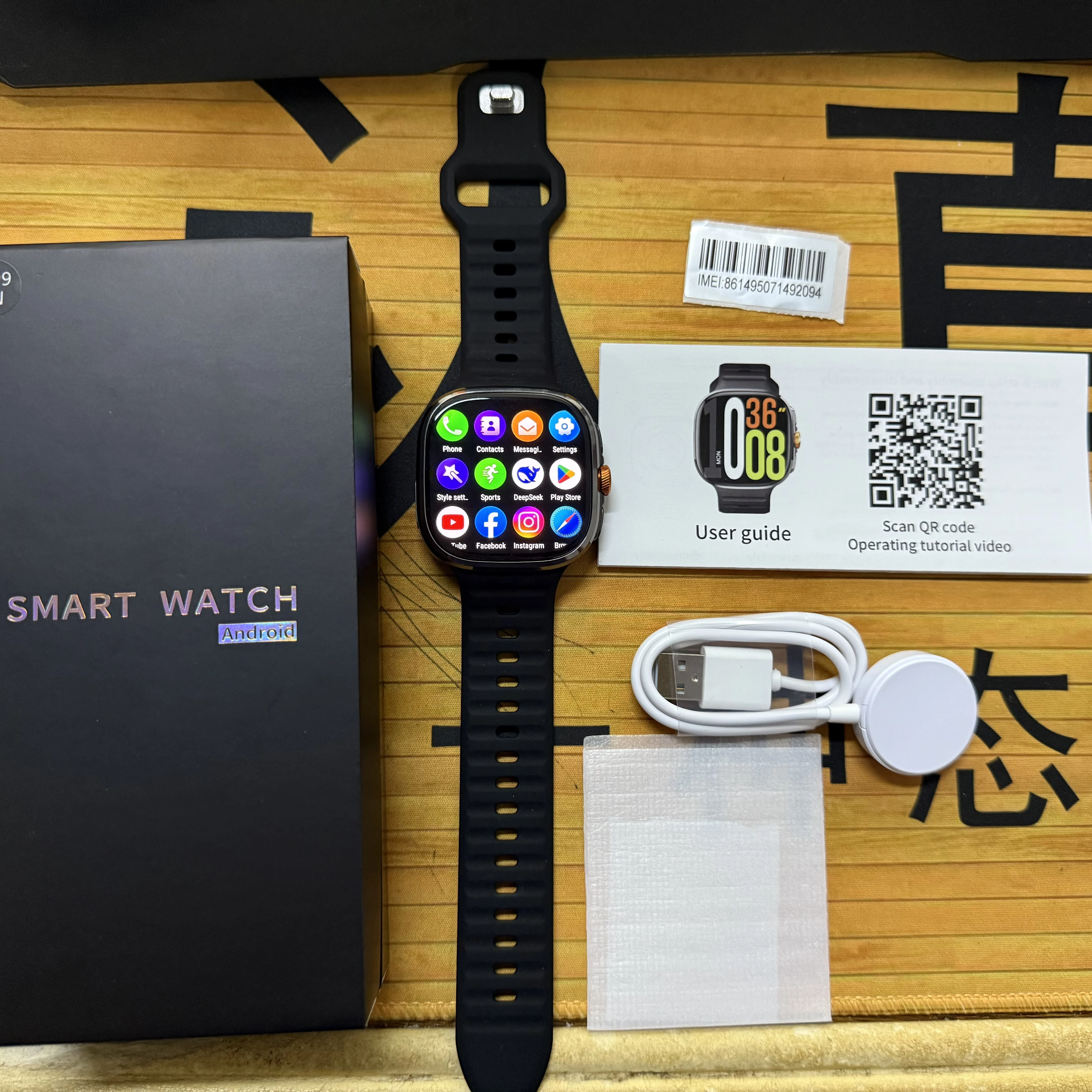 32GB+512GB M99 Smart Watch 4G LTE Full Netcom Android Smartw